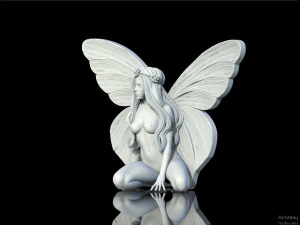 Woman wings 3D Print Model