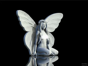 Woman wings 3D Print Model