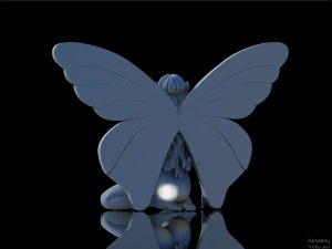 Woman wings 3D Print Model