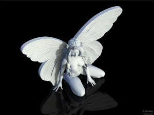 Woman wings 3D Print Model