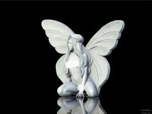 Woman wings 3D Print Model
