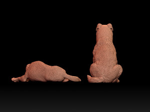 Dogs lies sits 3D 프린트 모델
