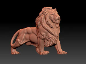 Lion 3D Print Model