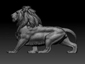 Lion 3D Print Model
