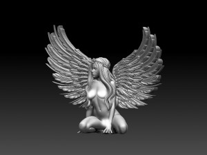 Woman wings 3D Print Model