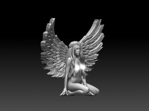 Woman wings 3D Print Model