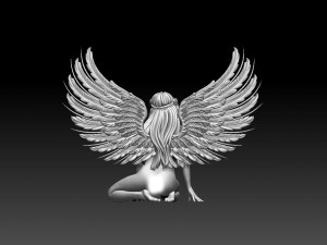 Woman wings 3D Print Model
