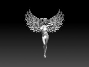 Girl wings 3D Print Model
