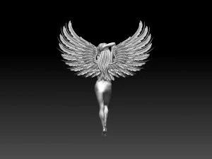 Girl wings 3D Print Model