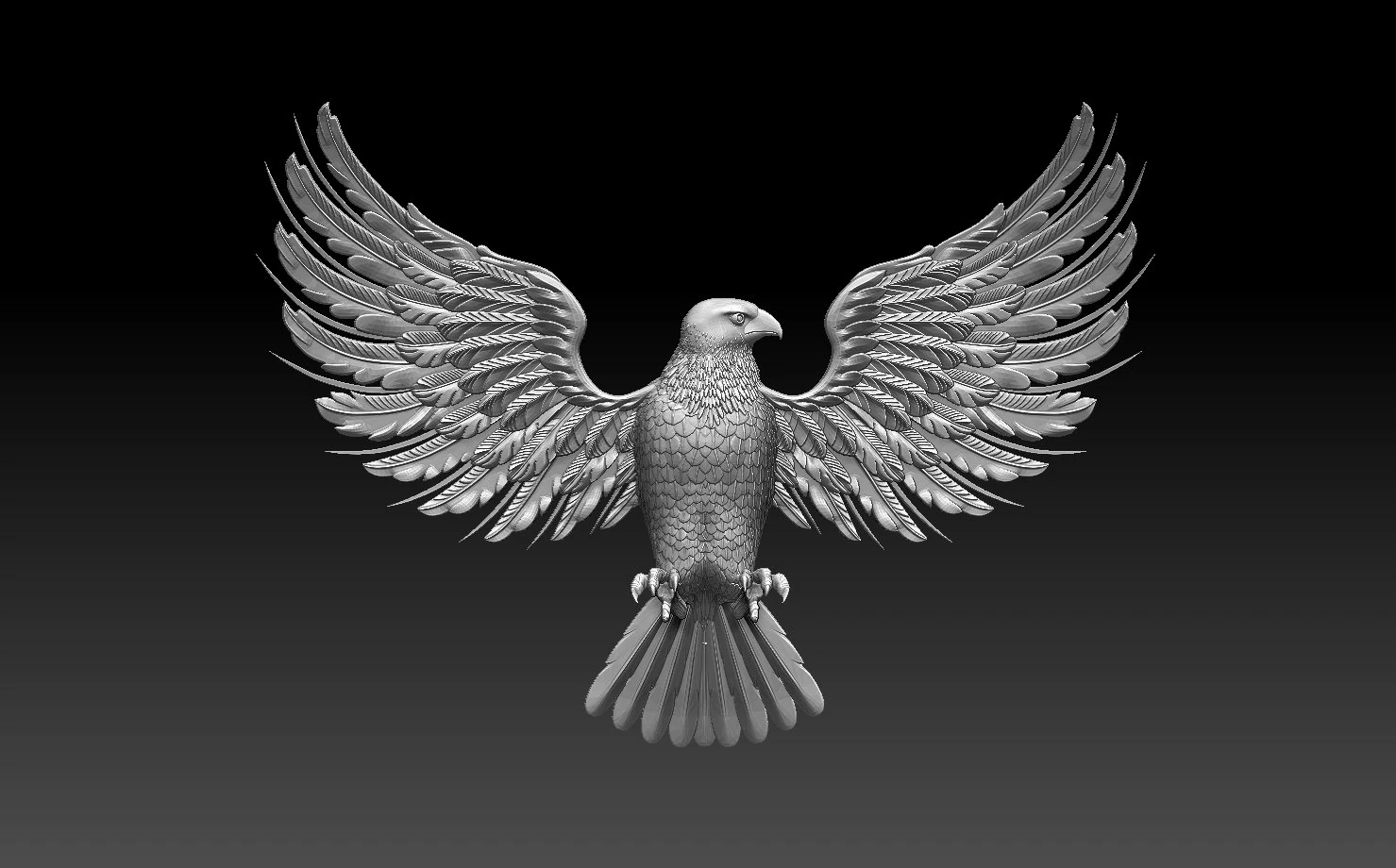 Eagle 3D Print Model .c4d .max .obj .3ds .fbx .stl .blend 