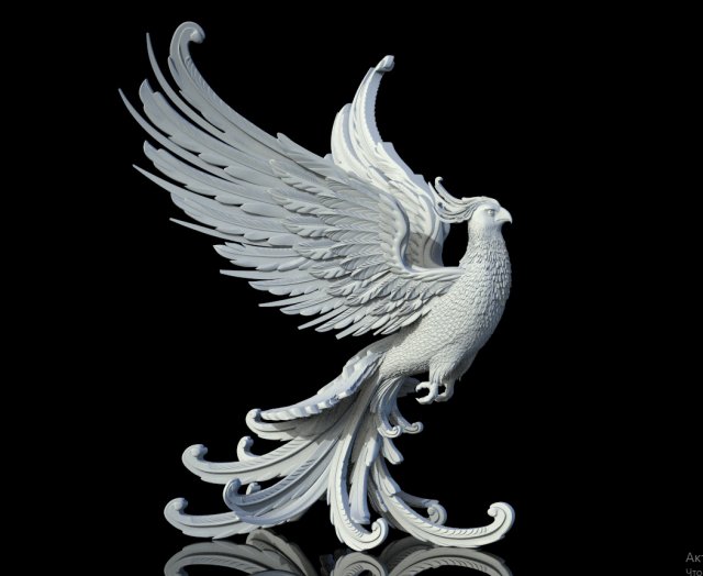 Phoenix 3Dプリントモデル .c4d .max .obj .3ds .fbx .stl .blend