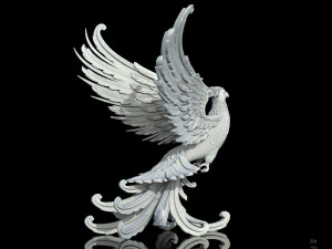 F&eacute;nix Modelo de impresión 3D