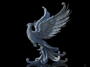 F&eacute;nix Modelo de impresión 3D