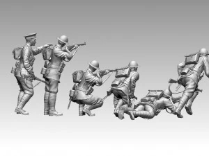 British soldiers ww1 3D Print Model