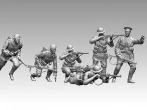 British soldiers ww1 3D Print Model