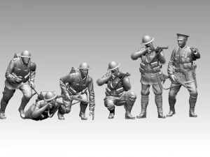 British soldiers ww1 3D Print Model