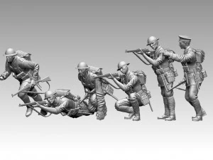 British soldiers ww1 3D Print Model