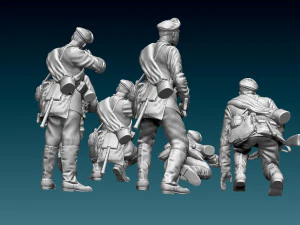 Soldiers ww1 Russian 3D Print Model