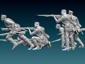Soldiers ww1 Russian Modelo de Impressão 3D
