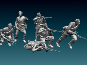 Soldiers ww1 Russian Modelo de Impressão 3D