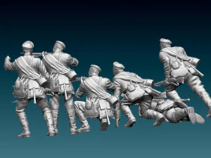 Soldiers ww1 Russian 3D Print Model