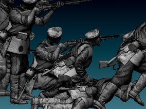 Soldiers ww1 Russian Modelo de Impressão 3D
