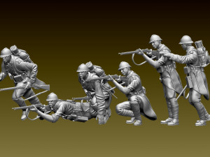 French soldier ww1 Modelo de impresión 3D