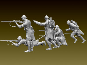French soldier ww1 3D Print Model