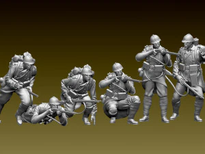 French soldier ww1 3D Print Model