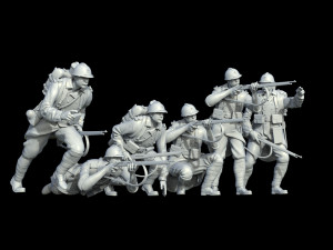 French soldier ww1 3D Print Model