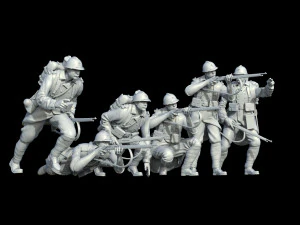 French soldier ww1 3D Print Model