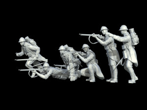 French soldier ww1 3D Print Model
