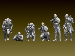French soldier ww1 3D Print Model