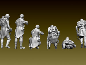 French soldier ww1 3D Print Model