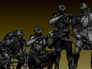 French soldier ww1 3D Print Model