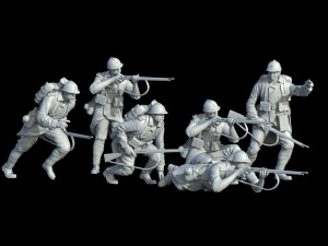 French soldier ww1 3D Print Model