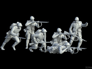 French soldier ww1 3D Print Model