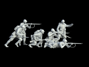 French soldier ww1 3D Print Model