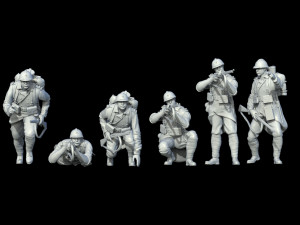French soldier ww1 3D Print Model