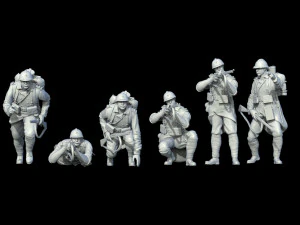 French soldier ww1 3D Print Model