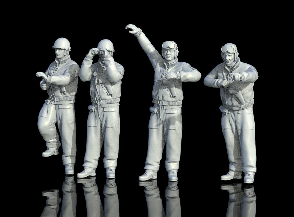 Tank crew usa ww2 3D Print Model .c4d .max .obj .3ds .fbx .stl .blend 