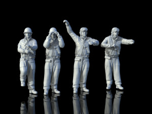 Tank crew usa ww2 Modèles 3D en vedette