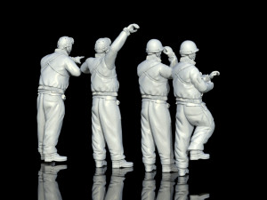 Tank crew usa ww2 Modèles 3D en vedette