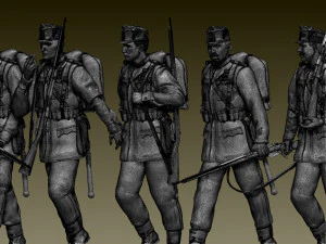 Austria soldiers ww1 3D Print Model