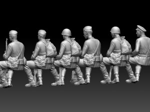 Soldiers WW2 Russia 3D प्रिंट मॉडल