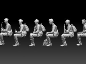 Soldiers WW2 Russia 3D प्रिंट मॉडल