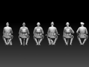 Soldiers WW2 Russia 3D प्रिंट मॉडल
