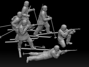 Soldiers WW2 Russia 3D Принт Модель