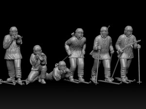 Soldiers WW2 Russia 3D Принт Модель