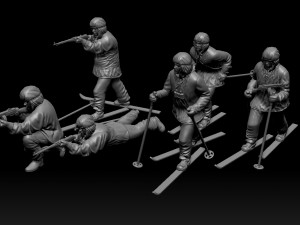 Soldiers WW2 Russia 3D Принт Модель